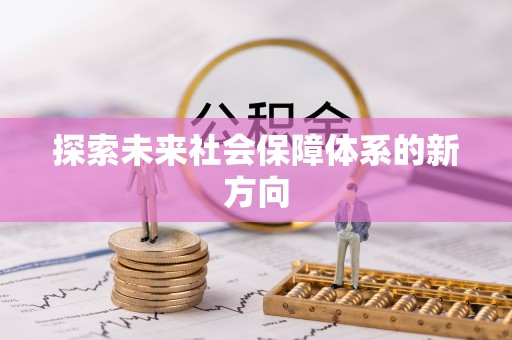 定结探索未来社会保障体系的新方向