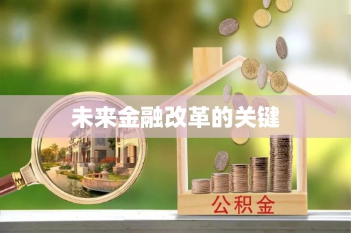 定结未来金融改革的关键