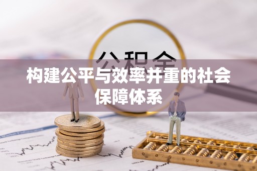 定结构建公平与效率并重的社会保障体系